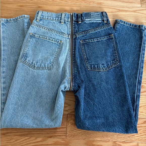 Revice Yin Yang Two Tone Zip Around Jeans - Picture 3 of 7